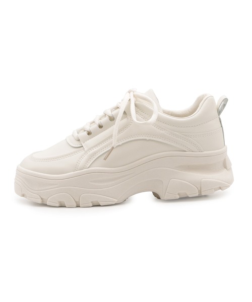 Lace Ladies(レースレディース)の「厚底ダッドスニーカー(スニーカー・レディース・ブラック/ホワイト/アイボリー・25cm/24.5cm/24cm/22.5cm/23cm/23.5cm)」の18枚目の写真