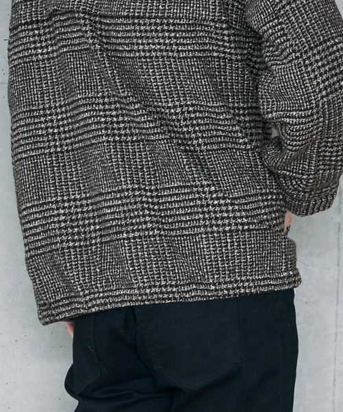 D Factory（ディー ファクトリー）の「コットンツイル デニム ストライプ チェック 無地 ラグランスウィングトップ/ジップアップブルゾン（ブルゾン・メンズ・インディゴブルー/チェック/グレー系その他/ブラック・L/M）」の18枚目の写真