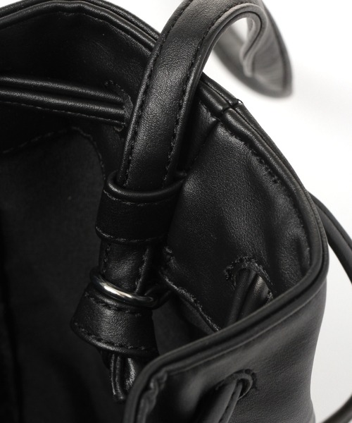 studio CLIP（スタディオクリップ）の「PUカゴコンビ巾着バッグ（かごバッグ・レディース・アイボリー/ブラック・FREE）」の18枚目の写真