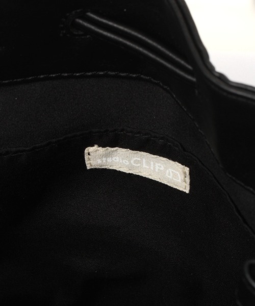 studio CLIP（スタディオクリップ）の「PUカゴコンビ巾着バッグ（かごバッグ・レディース・アイボリー/ブラック・FREE）」の16枚目の写真