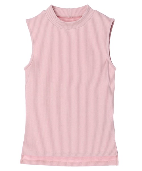 DURAS（デュラス）の「ノースリカットリブトップス（Tシャツ/カットソー・レディース・ホワイト/ベージュ/ミント/ピンク/ブラック・FREE）」の5枚目の写真