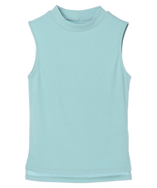 DURAS（デュラス）の「ノースリカットリブトップス（Tシャツ/カットソー・レディース・ホワイト/ベージュ/ミント/ピンク/ブラック・FREE）」の4枚目の写真