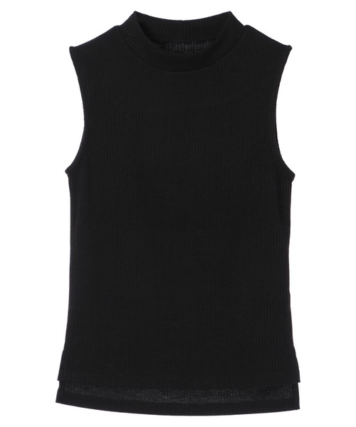 DURAS（デュラス）の「ノースリカットリブトップス（Tシャツ/カットソー・レディース・ホワイト/ベージュ/ミント/ピンク/ブラック・FREE）」の3枚目の写真