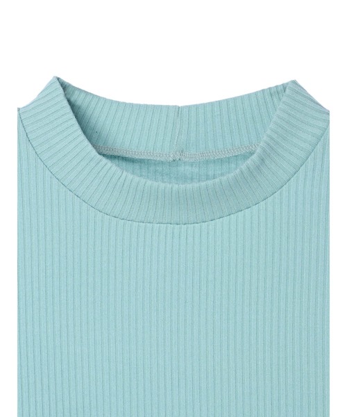 DURAS（デュラス）の「ノースリカットリブトップス（Tシャツ/カットソー・レディース・ホワイト/ベージュ/ミント/ピンク/ブラック・FREE）」の9枚目の写真