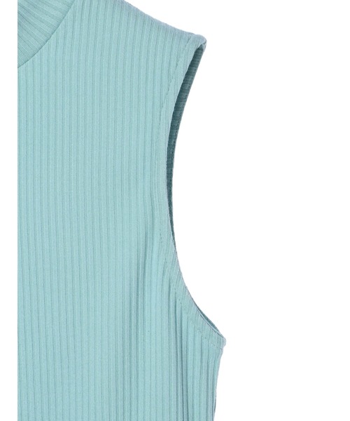 DURAS（デュラス）の「ノースリカットリブトップス（Tシャツ/カットソー・レディース・ホワイト/ベージュ/ミント/ピンク/ブラック・FREE）」の6枚目の写真