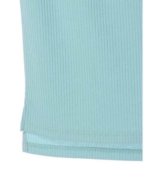 DURAS（デュラス）の「ノースリカットリブトップス（Tシャツ/カットソー・レディース・ホワイト/ベージュ/ミント/ピンク/ブラック・FREE）」の8枚目の写真