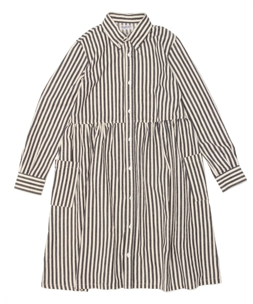 BEAMS BOY（ビームスボーイ）の「BEAMS BOY / ネルシャツワンピース 14FW **（ワンピース・レディース・ブラック/インディゴブルー/ネイビー・ONE SIZE）」の20枚目の写真