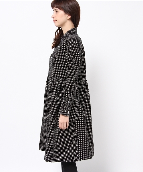 BEAMS BOY（ビームスボーイ）の「BEAMS BOY / ネルシャツワンピース 14FW **（ワンピース・レディース・ブラック/インディゴブルー/ネイビー・ONE SIZE）」の8枚目の写真