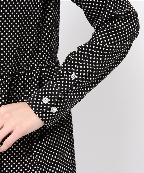 BEAMS BOY（ビームスボーイ）の「BEAMS BOY / ネルシャツワンピース 14FW **（ワンピース・レディース・ブラック/インディゴブルー/ネイビー・ONE SIZE）」の12枚目の写真