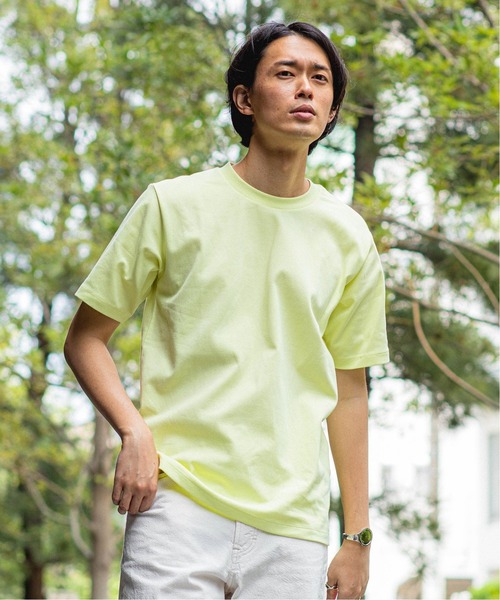EDIFICE(エディフィス)の「《再入荷》汗染み防止 Functional cotton クルーネック Tシャツ(Tシャツ/カットソー・メンズ・イエロー/チャコールグレー/ブラック/ライトブルー/ホワイト/ベージュ・X-LARGE/SMALL/MEDIUM/LARGE)」の6枚目の写真
