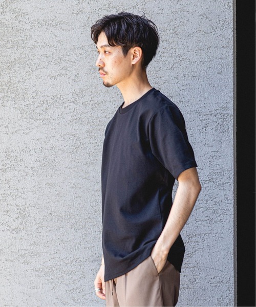 EDIFICE(エディフィス)の「《再入荷》汗染み防止 Functional cotton クルーネック Tシャツ(Tシャツ/カットソー・メンズ・イエロー/チャコールグレー/ブラック/ライトブルー/ホワイト/ベージュ・X-LARGE/SMALL/MEDIUM/LARGE)」の7枚目の写真