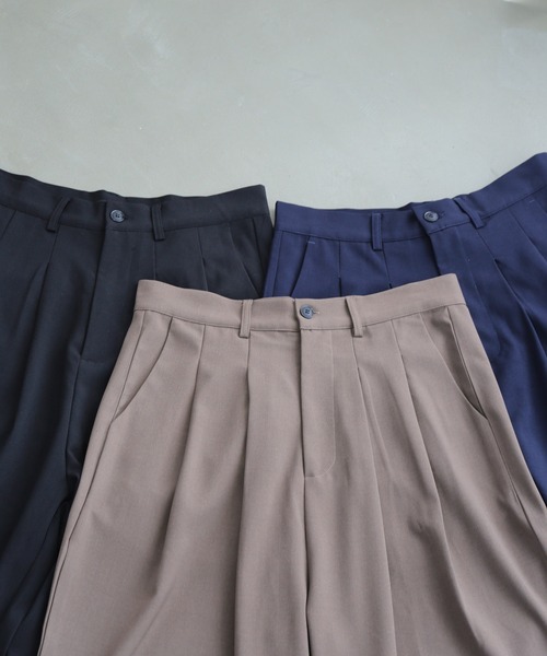 TUTTU（トゥトゥ）の「ルーズシルエット セットアップ 半袖ポケットジップシャツ&ワイドパンツ（セットアップ・メンズ・ネイビー/ブラック/ブラウン・S/M/L）」の20枚目の写真