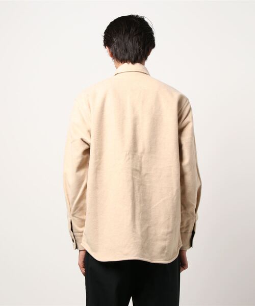 YANUK（ヤヌーク）の「ビッグシーピーオーシャツ - BIG CPO SHIRTS（シャツ/ブラウス・メンズ・ライトグレー/ベージュ・M/L）」の3枚目の写真