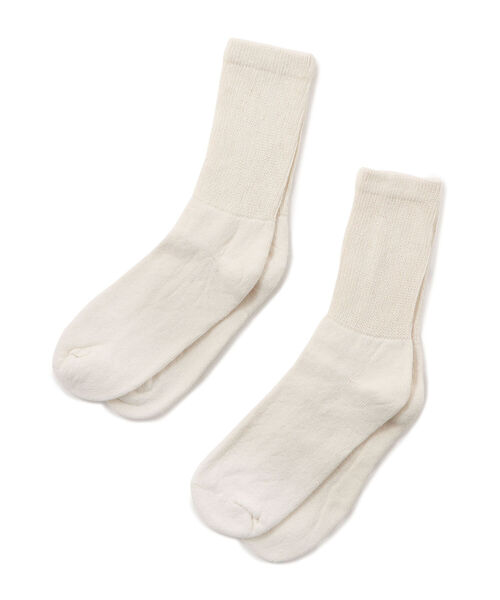 MANASTASH(マナスタッシュ)の「MANASTASH/マナスタッシュ 2P CREW WORK SOCKS(ソックス/靴下・メンズ・ホワイト/ブラック/ナチュラル・FREE)」の3枚目の写真