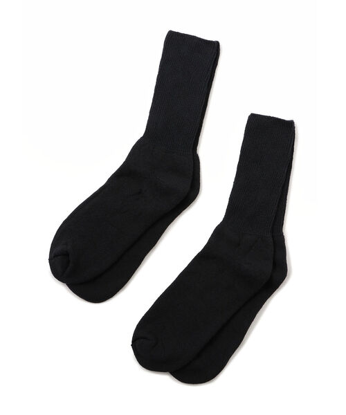 MANASTASH(マナスタッシュ)の「MANASTASH/マナスタッシュ 2P CREW WORK SOCKS(ソックス/靴下・メンズ・ホワイト/ブラック/ナチュラル・FREE)」の1枚目の写真
