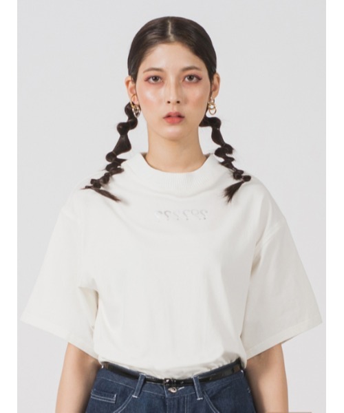Questioning(クエスチョニング)の「【Questioning】iCONハイネック半袖Tシャツ(Tシャツ/カットソー・メンズ・ブラック/ホワイト・M/L)」の2枚目の写真