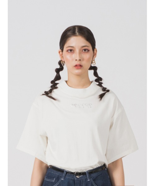 Questioning(クエスチョニング)の「【Questioning】iCONハイネック半袖Tシャツ(Tシャツ/カットソー・メンズ・ブラック/ホワイト・M/L)」の3枚目の写真