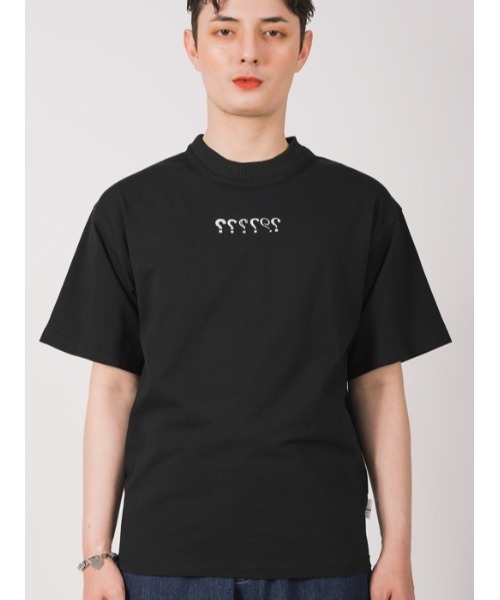 Questioning(クエスチョニング)の「【Questioning】iCONハイネック半袖Tシャツ(Tシャツ/カットソー・メンズ・ブラック/ホワイト・M/L)」の6枚目の写真