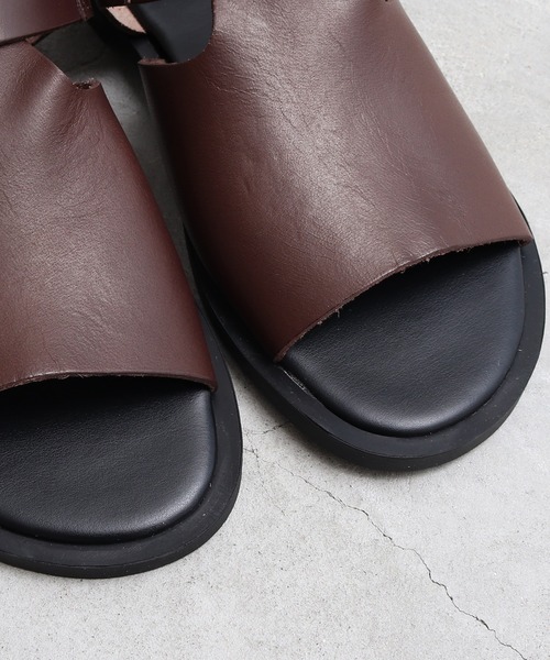 bulle de savon(ビュルデサボン)の「ENESS サンダル(サンダル・レディース・ダークブラウン/ブラック・38/36/37)」の9枚目の写真