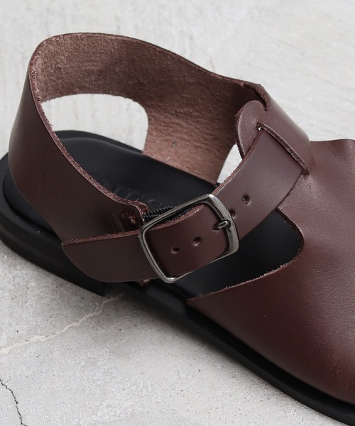 bulle de savon(ビュルデサボン)の「ENESS サンダル(サンダル・レディース・ダークブラウン/ブラック・38/36/37)」の3枚目の写真