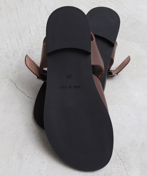 bulle de savon(ビュルデサボン)の「ENESS サンダル(サンダル・レディース・ダークブラウン/ブラック・38/36/37)」の7枚目の写真