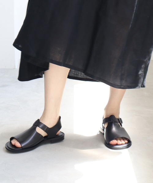 bulle de savon(ビュルデサボン)の「ENESS サンダル(サンダル・レディース・ダークブラウン/ブラック・38/36/37)」の18枚目の写真