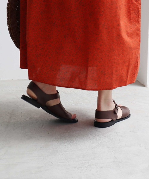 bulle de savon(ビュルデサボン)の「ENESS サンダル(サンダル・レディース・ダークブラウン/ブラック・38/36/37)」の16枚目の写真