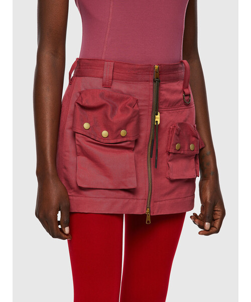 DIESEL（ディーゼル）の「レディース スカート ジップ マルチポケット（スカート・レディース・ピンク・28inch/26inch/30inch/24inch）」の4枚目の写真