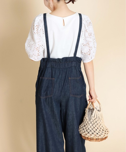 VIOLAd'ORO（ヴィオラドーロ）の「VIOLAｄ′OROヴィオラドーロ/巾着インナー付きアバカ素材編み込みカゴBAG（かごバッグ・レディース・ブラウン/ナチュラル・FREE）」の21枚目の写真