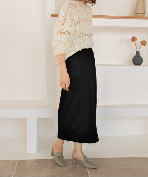 RANDA（ランダ）の「ヒールデザインチェーンミュールパンプス（パンプス・レディース・ダークブラウン/グリーン/クリーム・LL/M/L/S）」の21枚目の写真