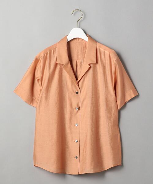 BEAUTY&YOUTH UNITED ARROWS（ビューティーアンドユースユナイテッドアローズ）の「BY オープンカラー5分袖シャツ◆（シャツ/ブラウス・レディース・ダークブラウン/シャーベット/ライム・FREE）」の11枚目の写真