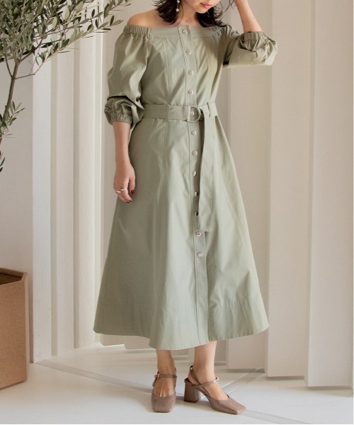 RANDA（ランダ）の「ワイドスクエアトゥバックストラップパンプス（パンプス・レディース・ベージュ/ブラウン/グレイッシュベージュ・LL/M/L/S）」の6枚目の写真