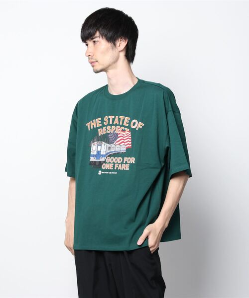Wego 別注mtaプリントビッグシルエット半袖tシャツ