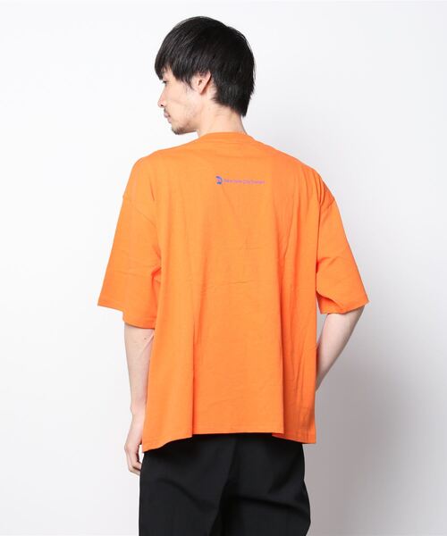 WEGO(ウィゴー)の「∴WEGO/別注MTAプリントビッグシルエット半袖Tシャツ(Tシャツ/カットソー・メンズ・ホワイト/ダークグリーン/オレンジ/ブルー・MEDIUM/LARGE)」の5枚目の写真