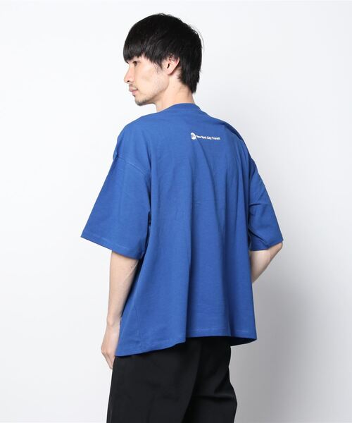 WEGO(ウィゴー)の「∴WEGO/別注MTAプリントビッグシルエット半袖Tシャツ(Tシャツ/カットソー・メンズ・ホワイト/ダークグリーン/オレンジ/ブルー・MEDIUM/LARGE)」の9枚目の写真