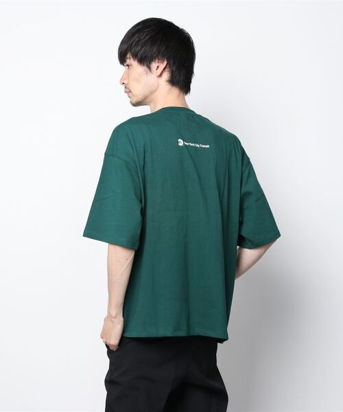 WEGO(ウィゴー)の「∴WEGO/別注MTAプリントビッグシルエット半袖Tシャツ(Tシャツ/カットソー・メンズ・ホワイト/ダークグリーン/オレンジ/ブルー・MEDIUM/LARGE)」の7枚目の写真