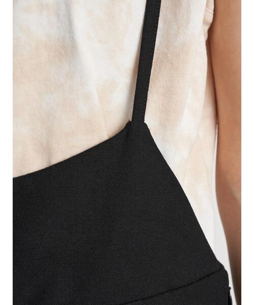 earth music&ecology（アースミュージックアンドエコロジー）の「リネン混サロペット ＊（サロペット/オーバーオール・レディース・ベージュ/ホワイト系その他2/ブラック・L/M）」の10枚目の写真