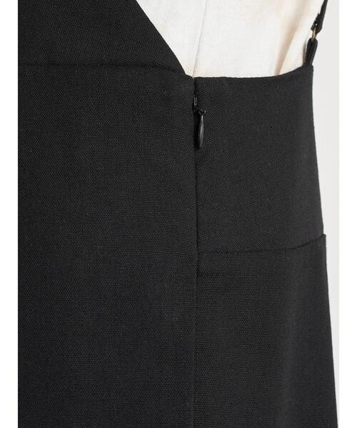 earth music&ecology（アースミュージックアンドエコロジー）の「リネン混サロペット ＊（サロペット/オーバーオール・レディース・ベージュ/ホワイト系その他2/ブラック・L/M）」の12枚目の写真