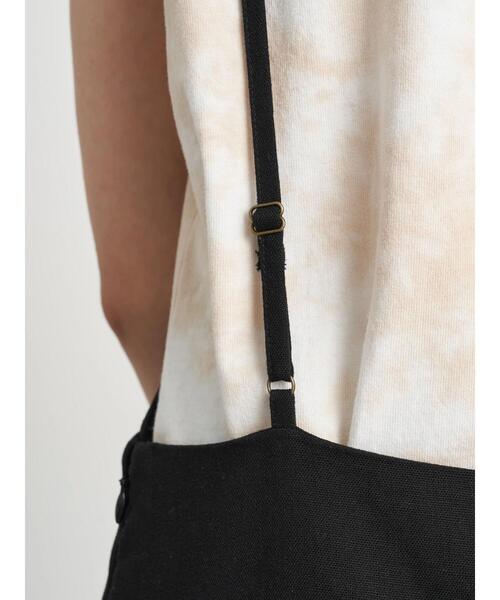 earth music&ecology（アースミュージックアンドエコロジー）の「リネン混サロペット ＊（サロペット/オーバーオール・レディース・ベージュ/ホワイト系その他2/ブラック・L/M）」の14枚目の写真