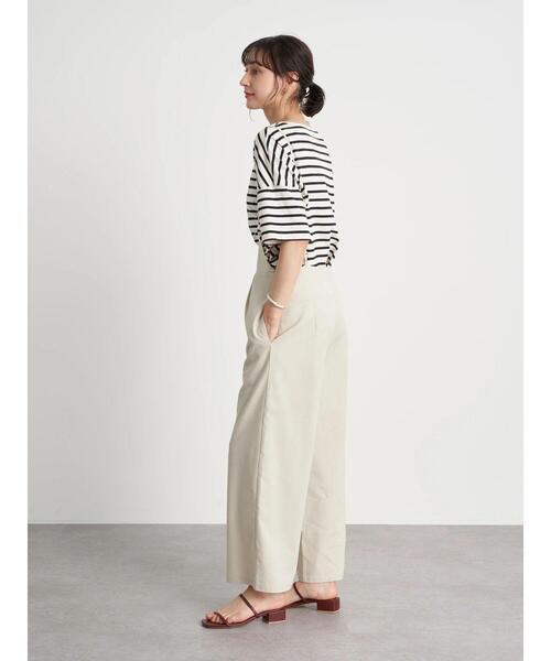 earth music&ecology（アースミュージックアンドエコロジー）の「リネン混サロペット ＊（サロペット/オーバーオール・レディース・ベージュ/ホワイト系その他2/ブラック・L/M）」の18枚目の写真