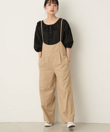 earth music&ecology | リネン混サロペット ＊(サロペット/オーバーオール)