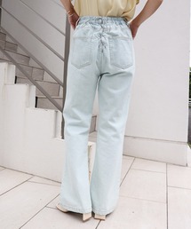 one after another NICE CLAUP | バックレースアップフレアデニムパンツ(デニムパンツ)