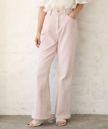 one after another NICE CLAUP | バックレースアップフレアデニムパンツ(デニムパンツ)