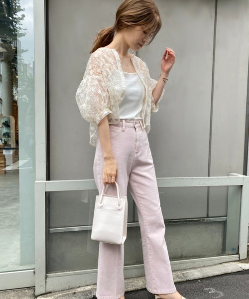 Aimer 定価1.9万　レーストップス×フレアーパンツ2WAYセットアップ Aimer 定価1.9万 レーストップス×フレアーパンツ2WAY