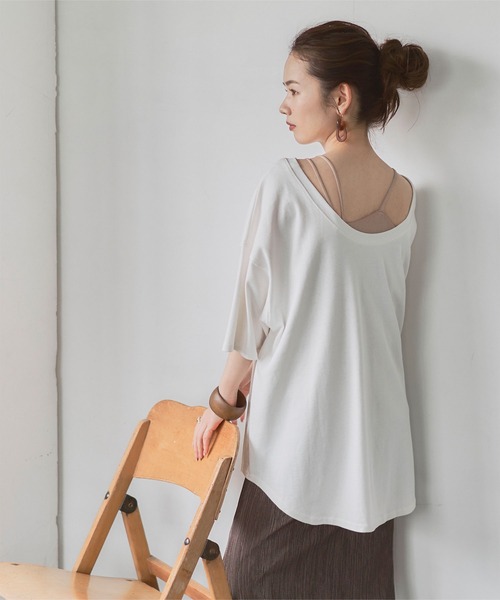 titivate（ティティベイト）の「ｱｼﾝﾒﾄﾘｰﾃﾞｻﾞｲﾝﾆｯﾄｷｬﾐｿｰﾙ（キャミソール・レディース・ブラック/レッド/ピンク/グリーン/グレイッシュベージュ・S/M）」の17枚目の写真