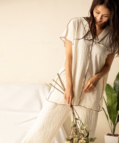 【ROOM】配色メロービッグリラックストップス