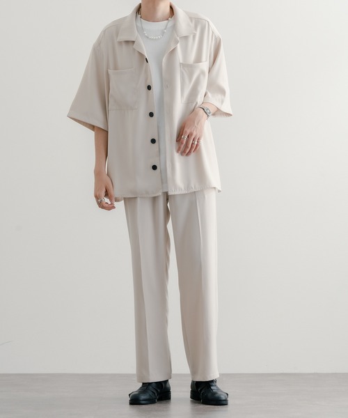 epnok(エプノック)の「オープンカラーCPOシャツ(シャツ/ブラウス・メンズ・ブラック/ブルーグレー/ナチュラル・SMALL/MEDIUM/LARGE)」の3枚目の写真