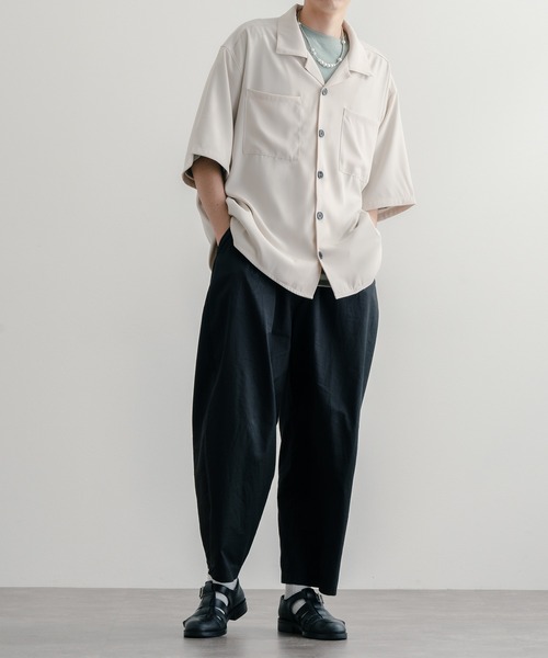 epnok(エプノック)の「オープンカラーCPOシャツ(シャツ/ブラウス・メンズ・ブラック/ブルーグレー/ナチュラル・SMALL/MEDIUM/LARGE)」の6枚目の写真