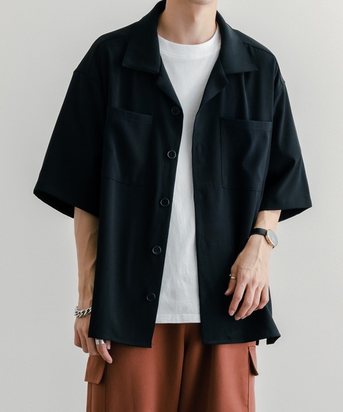 epnok(エプノック)の「オープンカラーCPOシャツ(シャツ/ブラウス・メンズ・ブラック/ブルーグレー/ナチュラル・SMALL/MEDIUM/LARGE)」の21枚目の写真