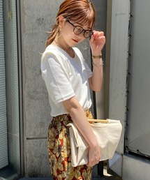 CAPRICIEUX LE'MAGE | 肩タックリブＴシャツ(Tシャツ/カットソー)